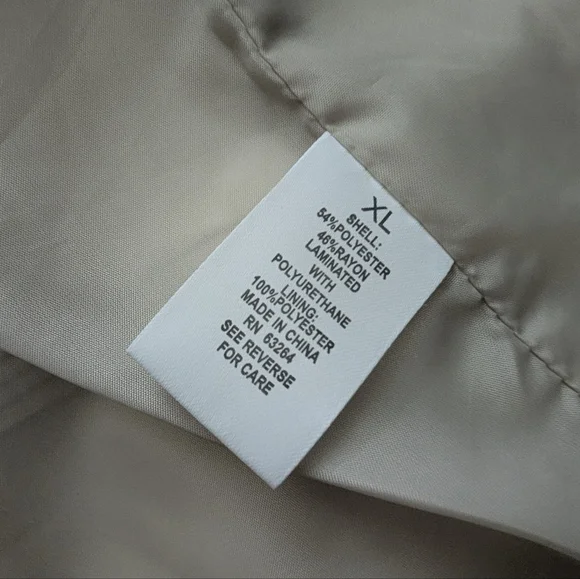 Roz & Ali Faux Leather Moto Jacket, Cream/Off White, XL, Biker - Picture 3 of 8